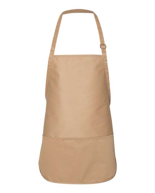 Adjustable Neck Strap Apron - Front - B72266360 - Tan