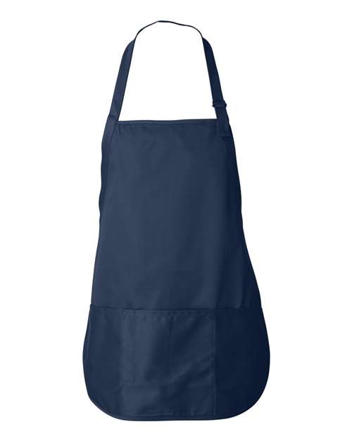 Adjustable Neck Strap Apron - Front - B72266650 - Navy