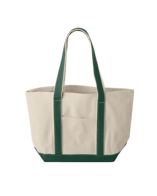 Windward Large Cotton Canvas Classic Resort Tote - styleImage