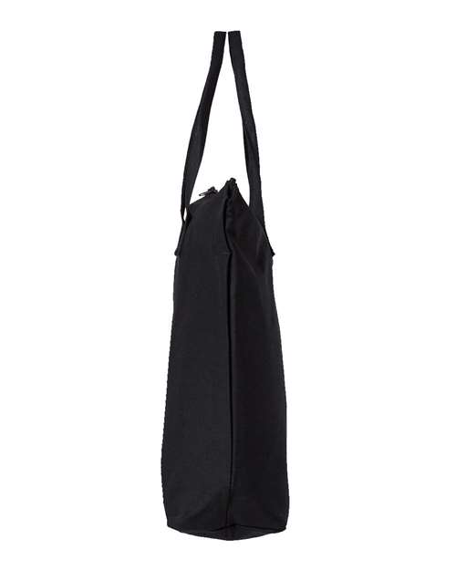 Tote with Top Zippered Closure - DirectSide - B76866500 - Black