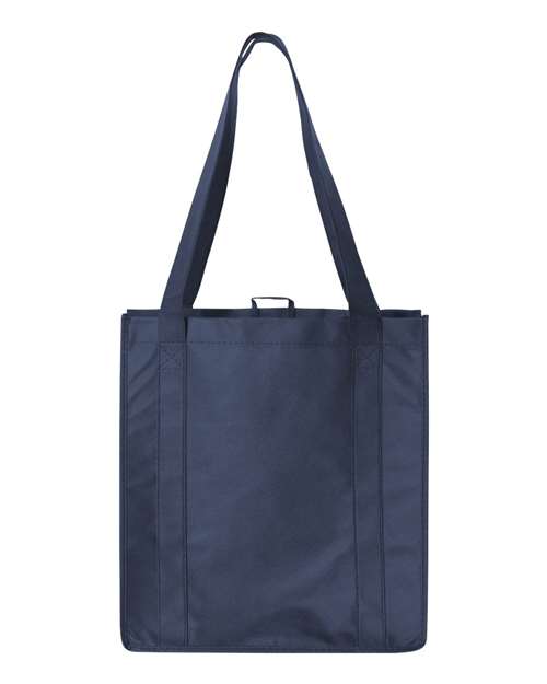 Non-Woven Reusable Shopping Bag - Back - B77166650 - Navy