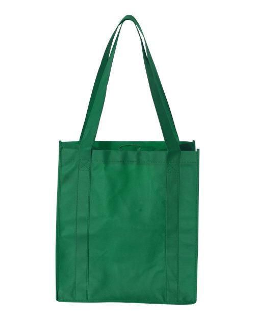 Non-Woven Reusable Shopping Bag - Front - B77166170 - Green