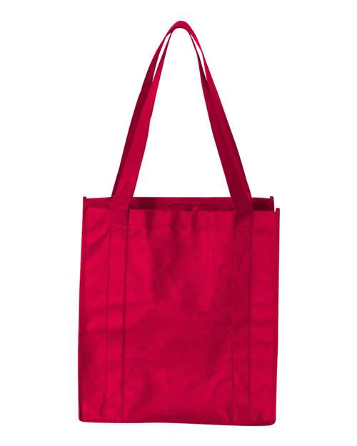 Non-Woven Reusable Shopping Bag - Front - B77166700 - Red