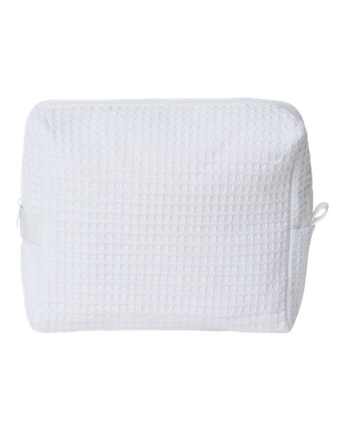 Tammy Waffle Weave Spa Bag - Back - B19666000 - White