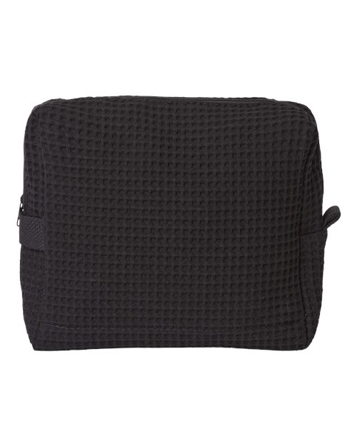 Tammy Waffle Weave Spa Bag - Back - B19666500 - Black