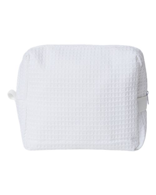 Tammy Waffle Weave Spa Bag - Front - B19666000 - White
