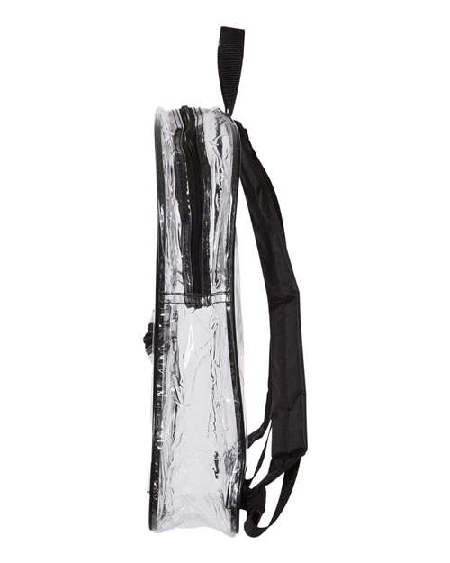 Clear PVC Backpack - DirectSide - B19866500 - Black