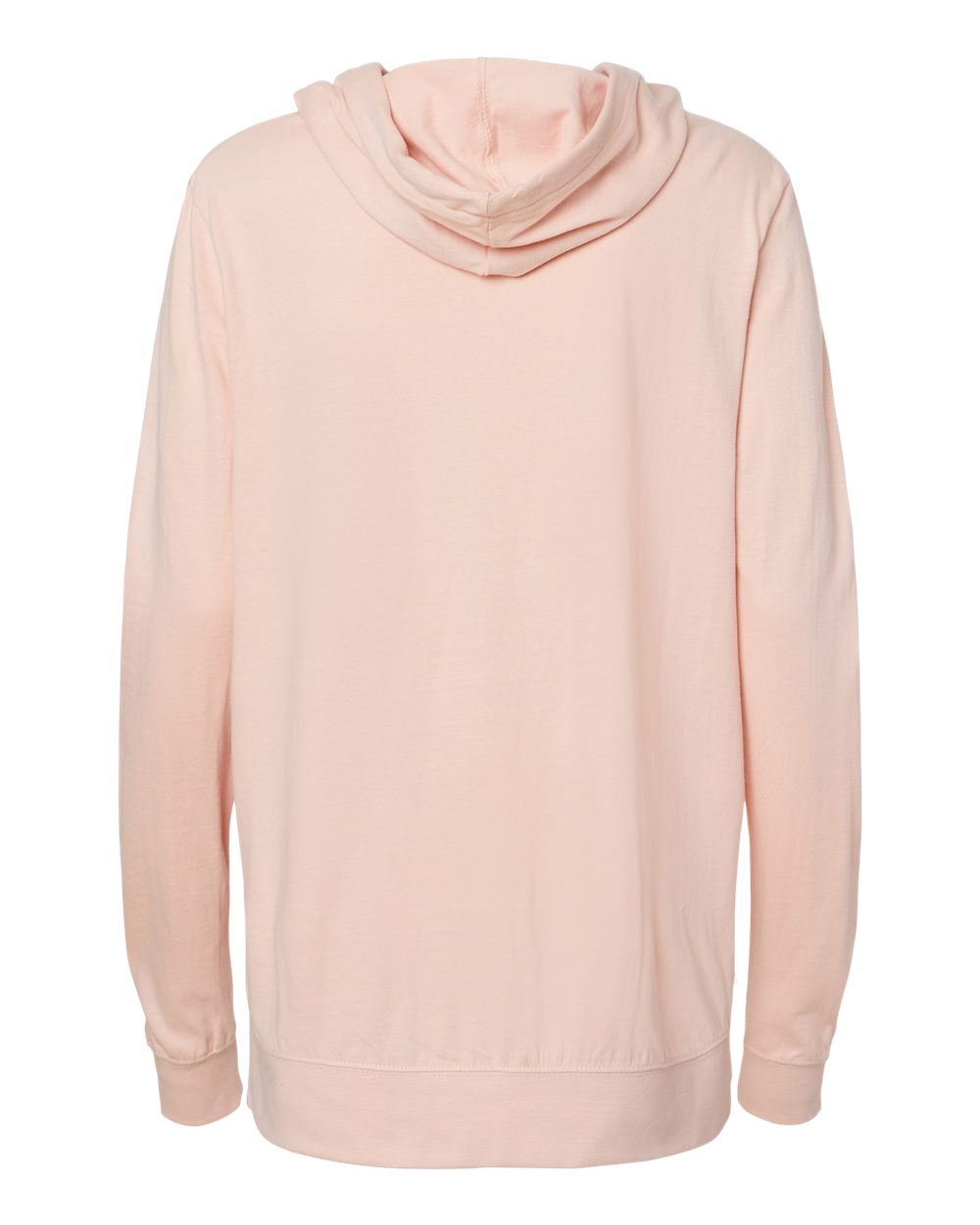 Women's Sueded Jersey Hooded Sweatshirt - Back - B07452303 - Cameo Pink