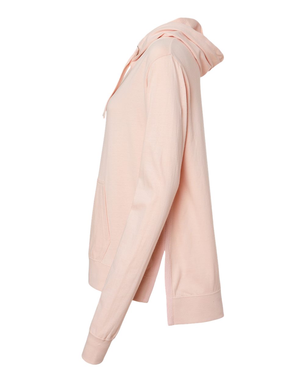 Women's Sueded Jersey Hooded Sweatshirt - DirectSide - B07452303 - Cameo Pink