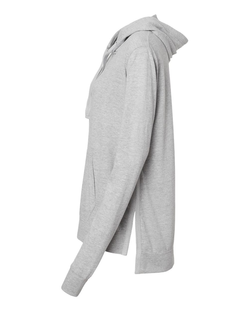 Women's Sueded Jersey Hooded Sweatshirt - DirectSide - B07452583 - Heather