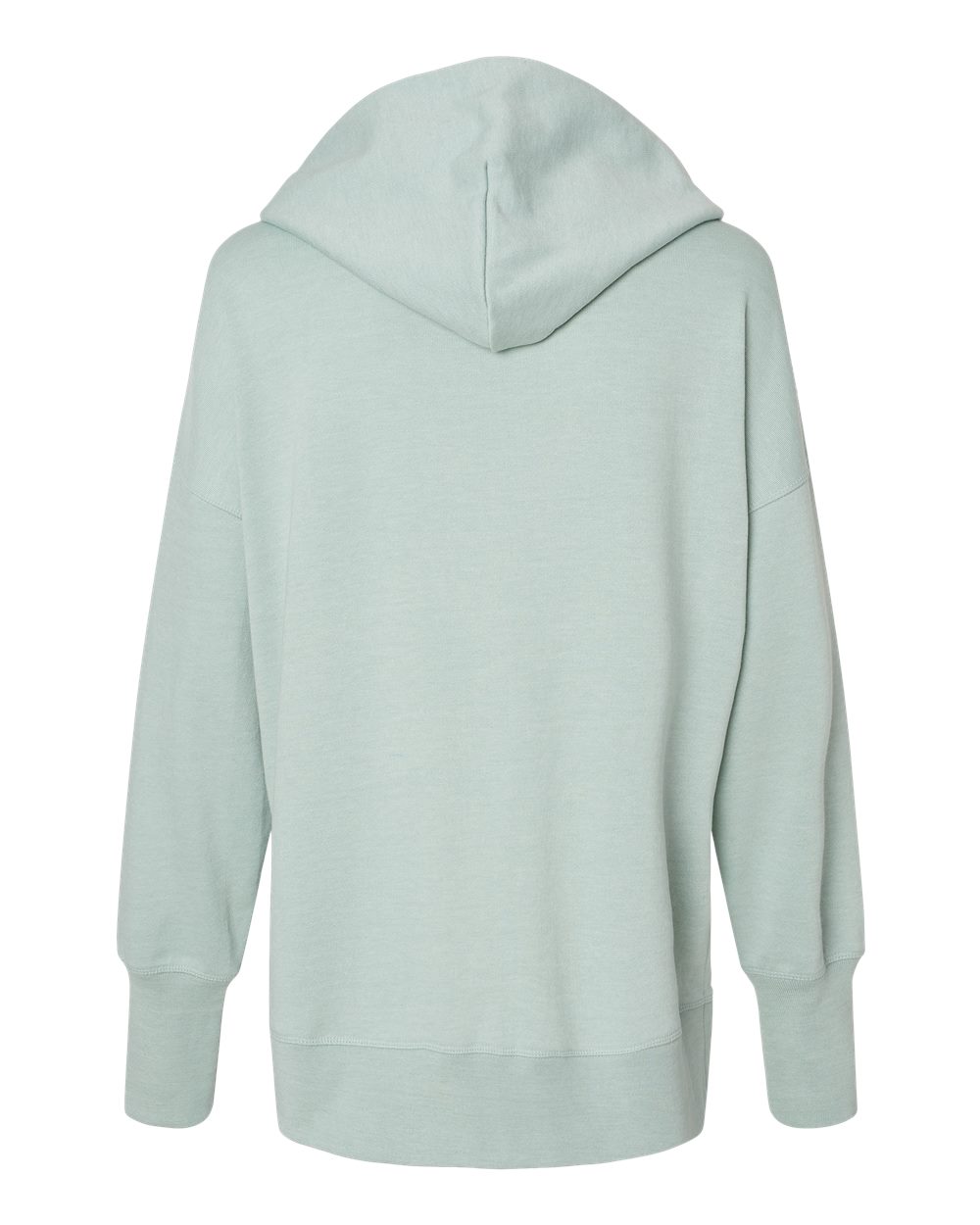 Women's French Terry Hooded Sweatshirt - Back - B14852653 - Greenstone
