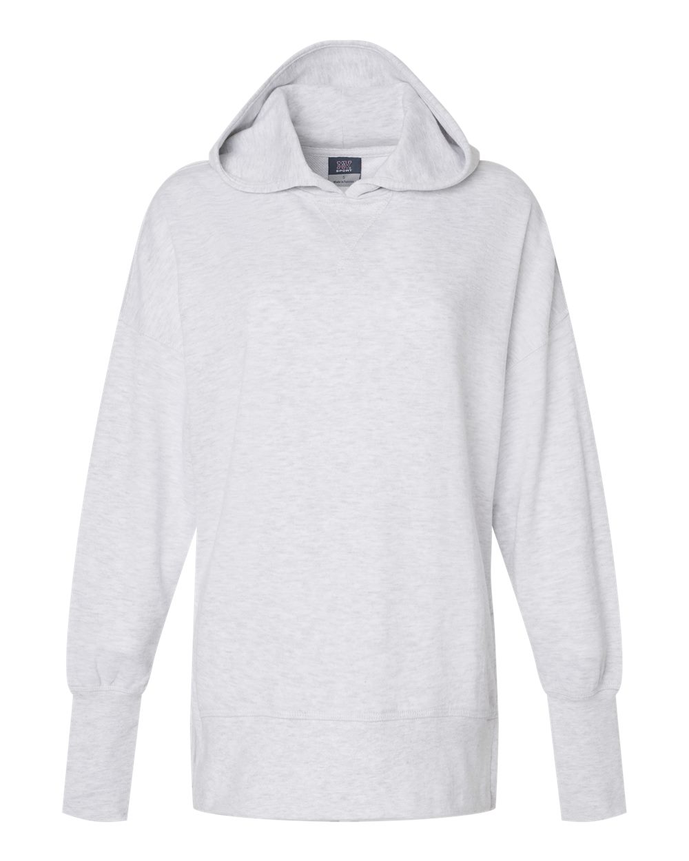 Women's French Terry Hooded Sweatshirt - Front - B14852023 - Ash
