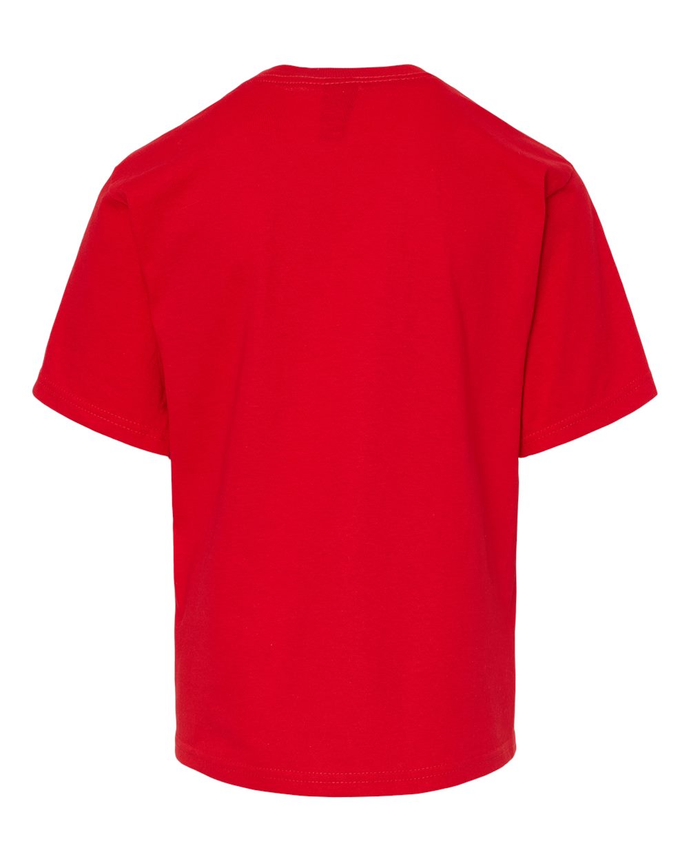 Youth Gold Soft Touch T-Shirt - Back - B01842132 - Deep Red