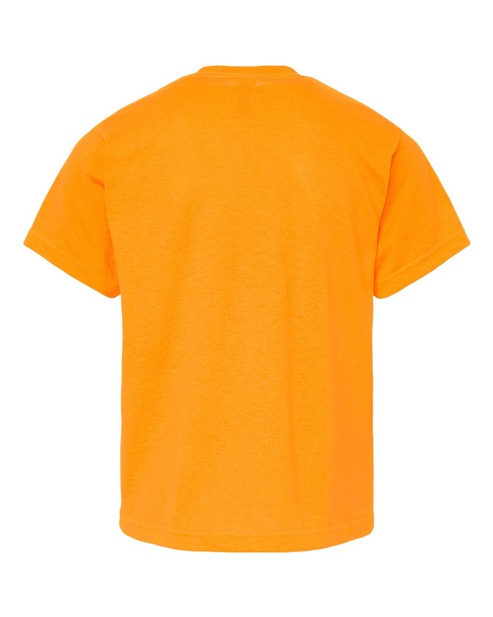 Youth Gold Soft Touch T-Shirt - Back - B01842152 - Safety Orange