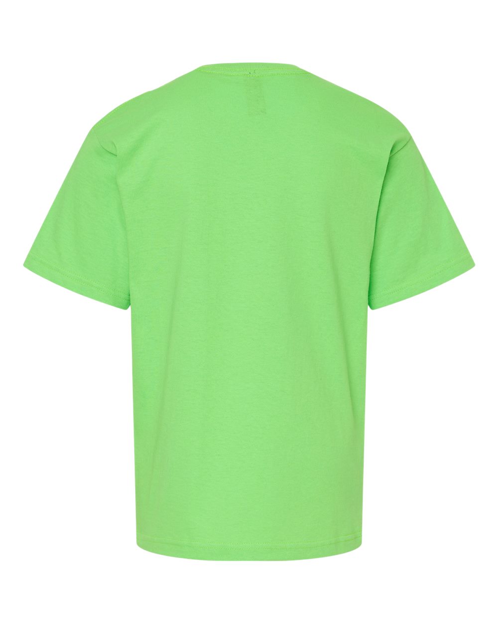 Youth Gold Soft Touch T-Shirt - Back - B01842212 - Vivid Lime