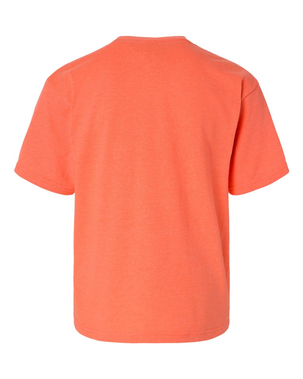 Youth Gold Soft Touch T-Shirt - Back - B01842282 - Heather Coral
