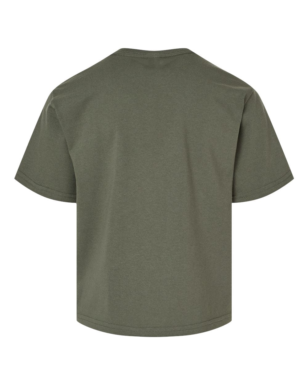 Youth Gold Soft Touch T-Shirt - Back - B01842522 - Military Green