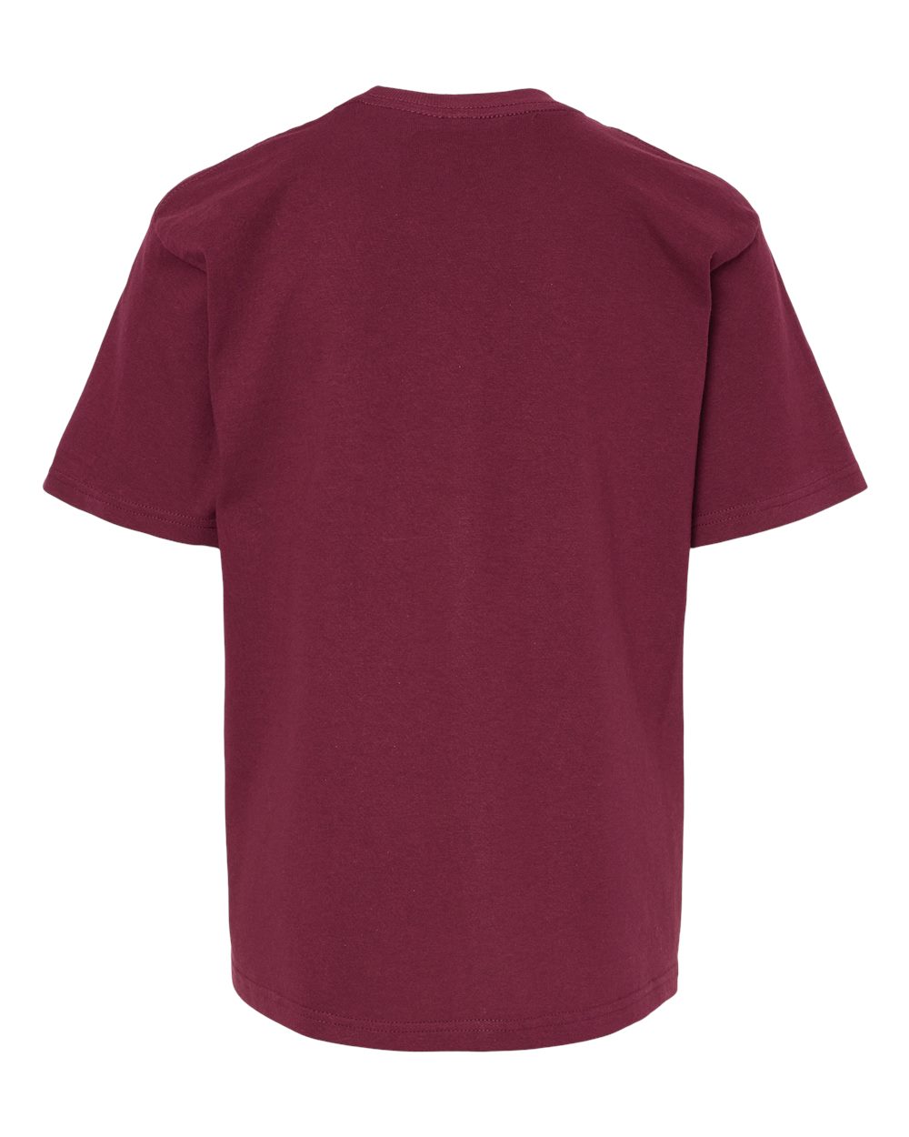 Youth Gold Soft Touch T-Shirt - Back - B01842532 - Maroon