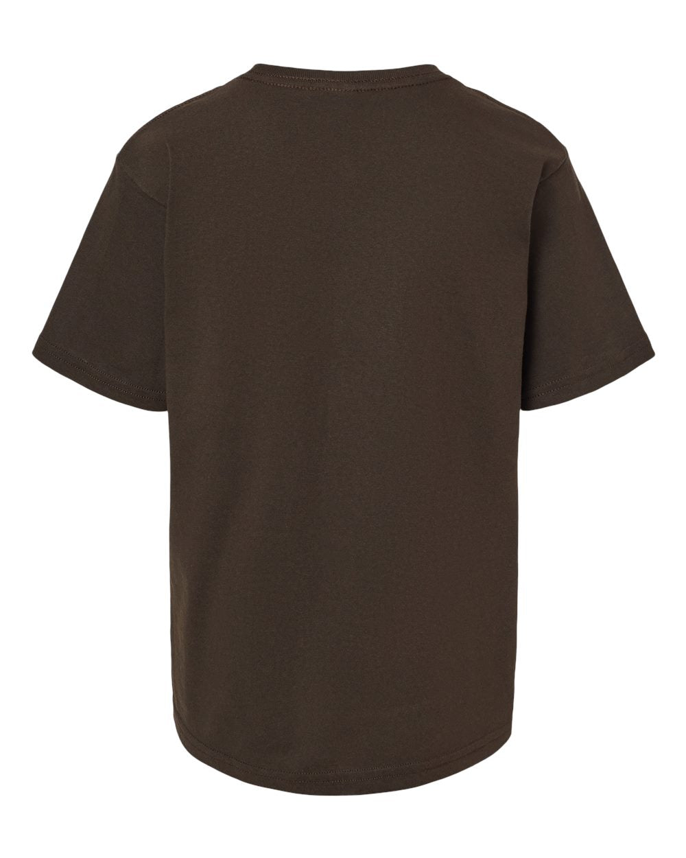 Youth Gold Soft Touch T-Shirt - Back - B01842552 - Chocolate