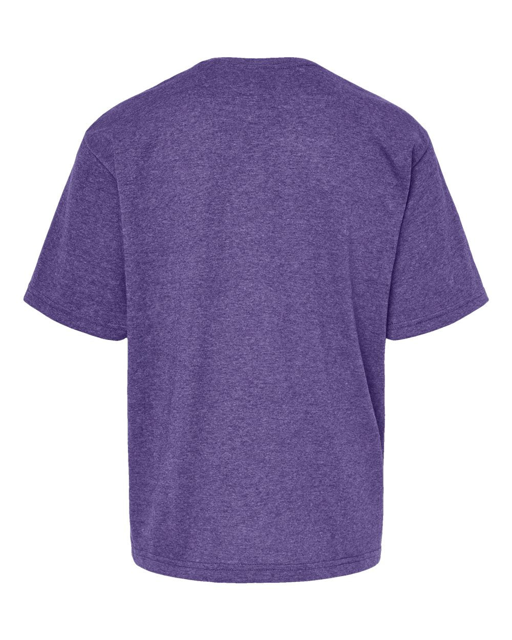 Youth Gold Soft Touch T-Shirt - Back - B01842682 - Heather Purple