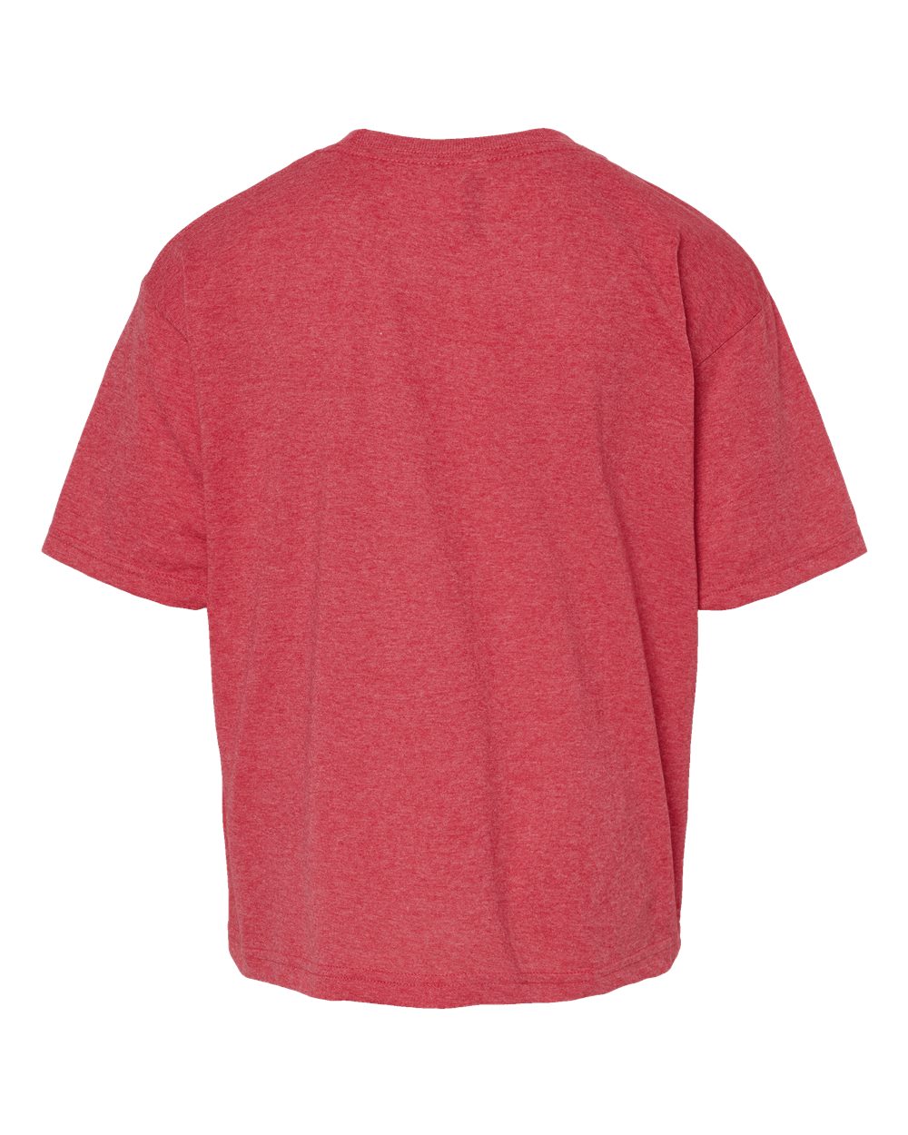 Youth Gold Soft Touch T-Shirt - Back - B01842702 - Heather Red