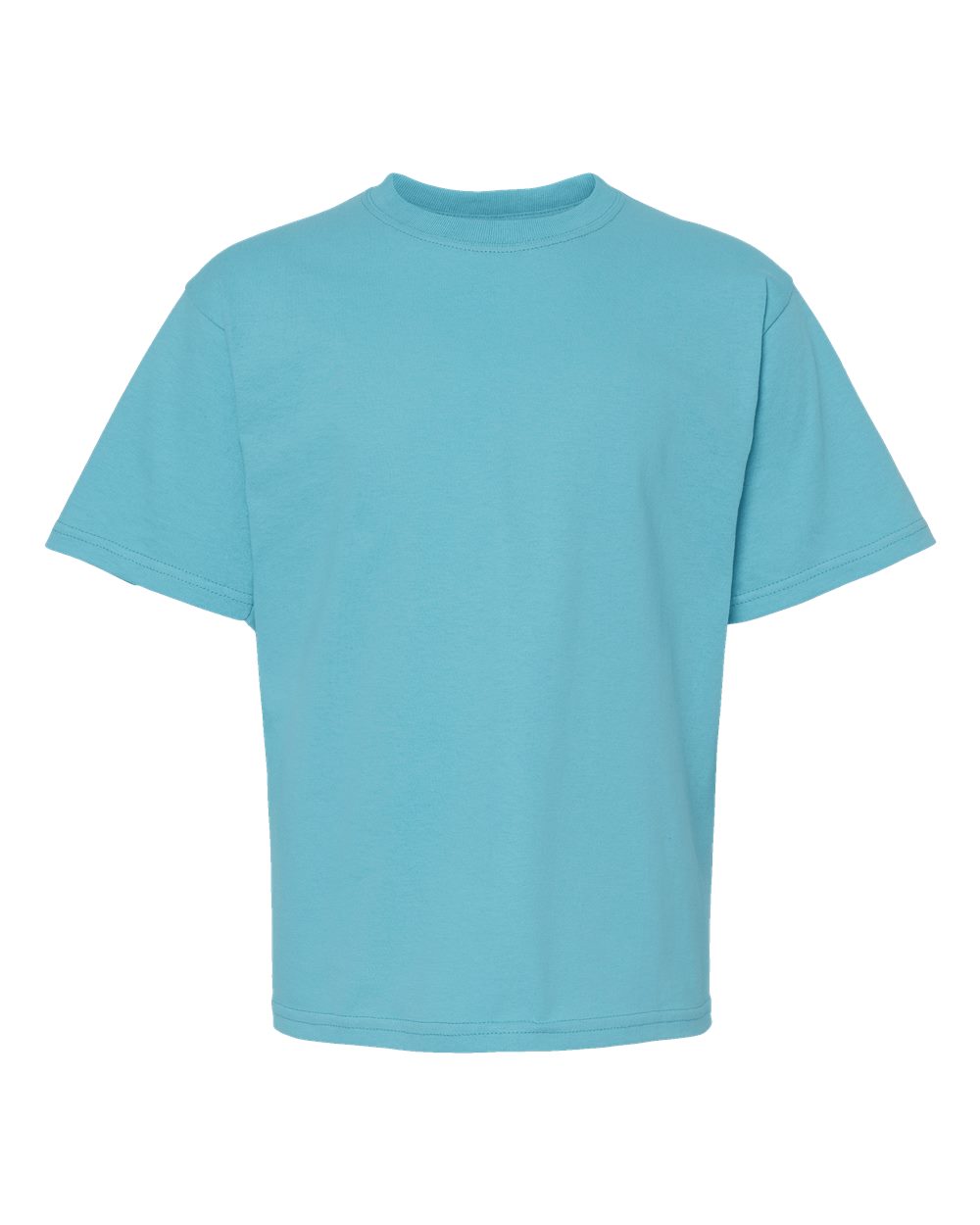 Youth Gold Soft Touch T-Shirt - Front - B01842022 - Diving Blue