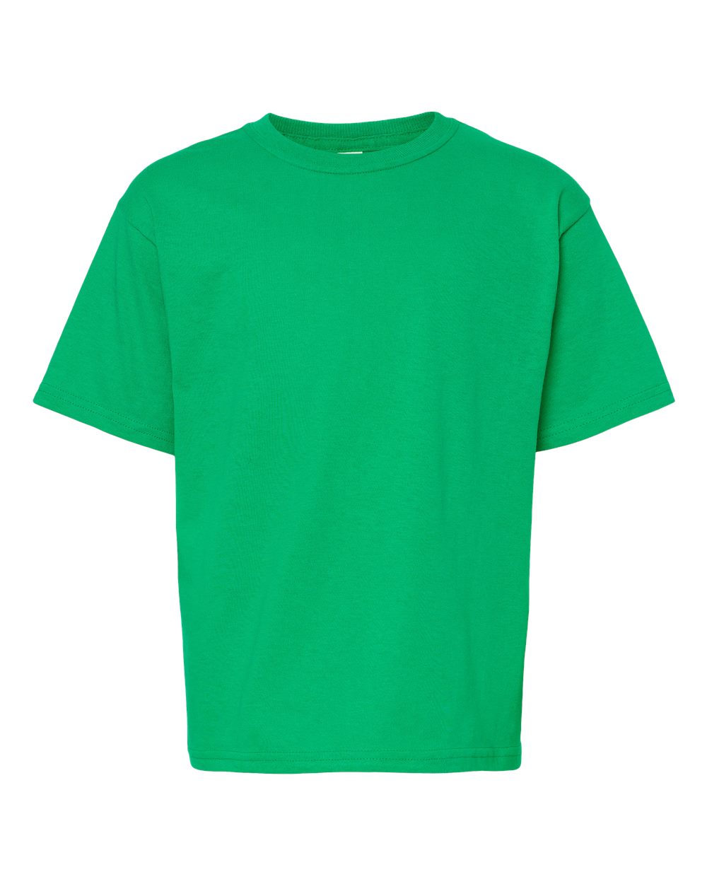 Youth Gold Soft Touch T-Shirt - Front - B01842202 - Irish Green