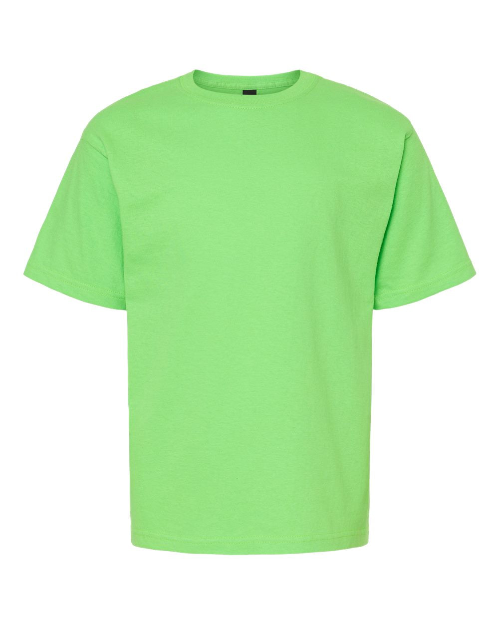 Youth Gold Soft Touch T-Shirt - Front - B01842212 - Vivid Lime