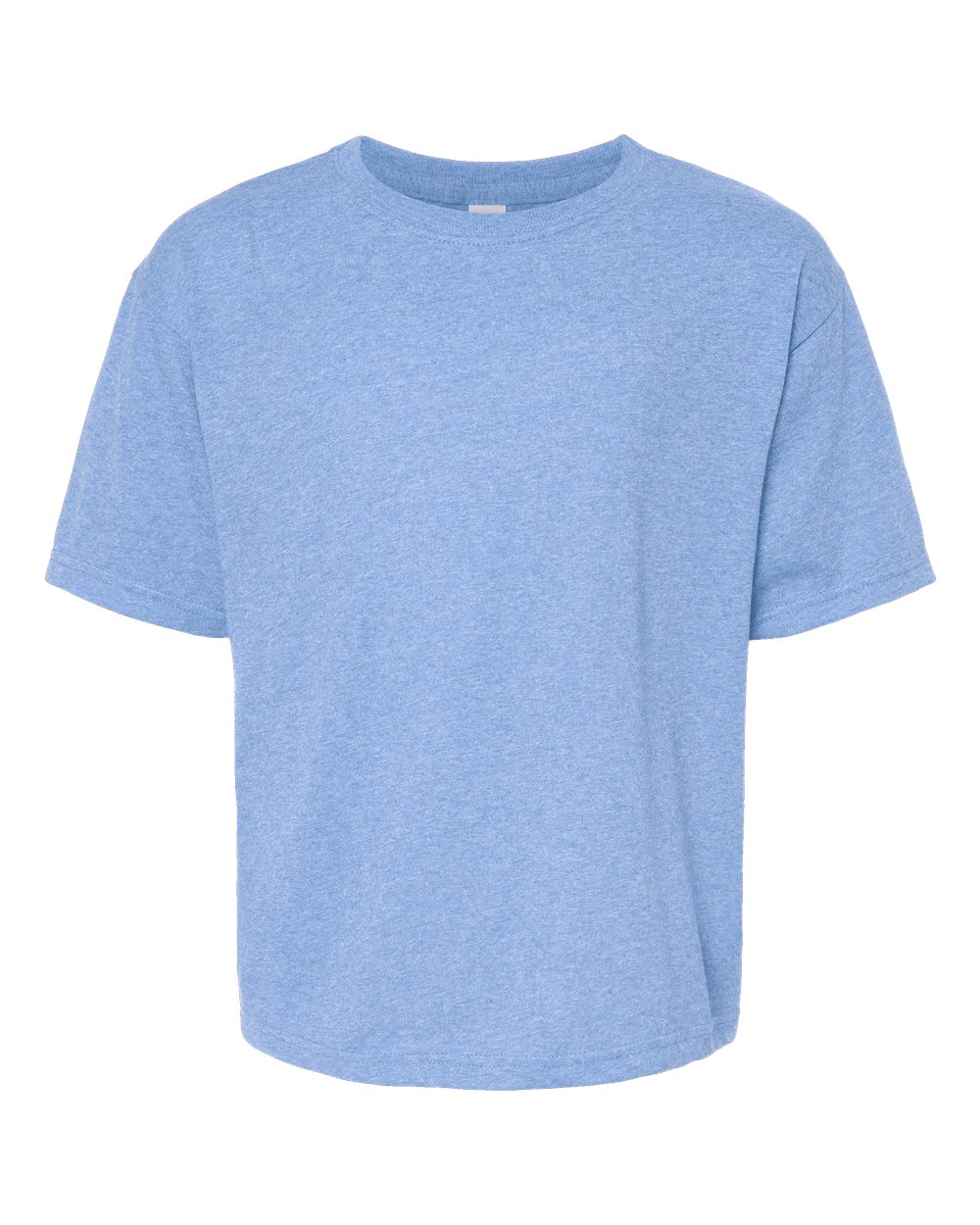 Youth Gold Soft Touch T-Shirt - Front - B01842272 - Light Blue Heather