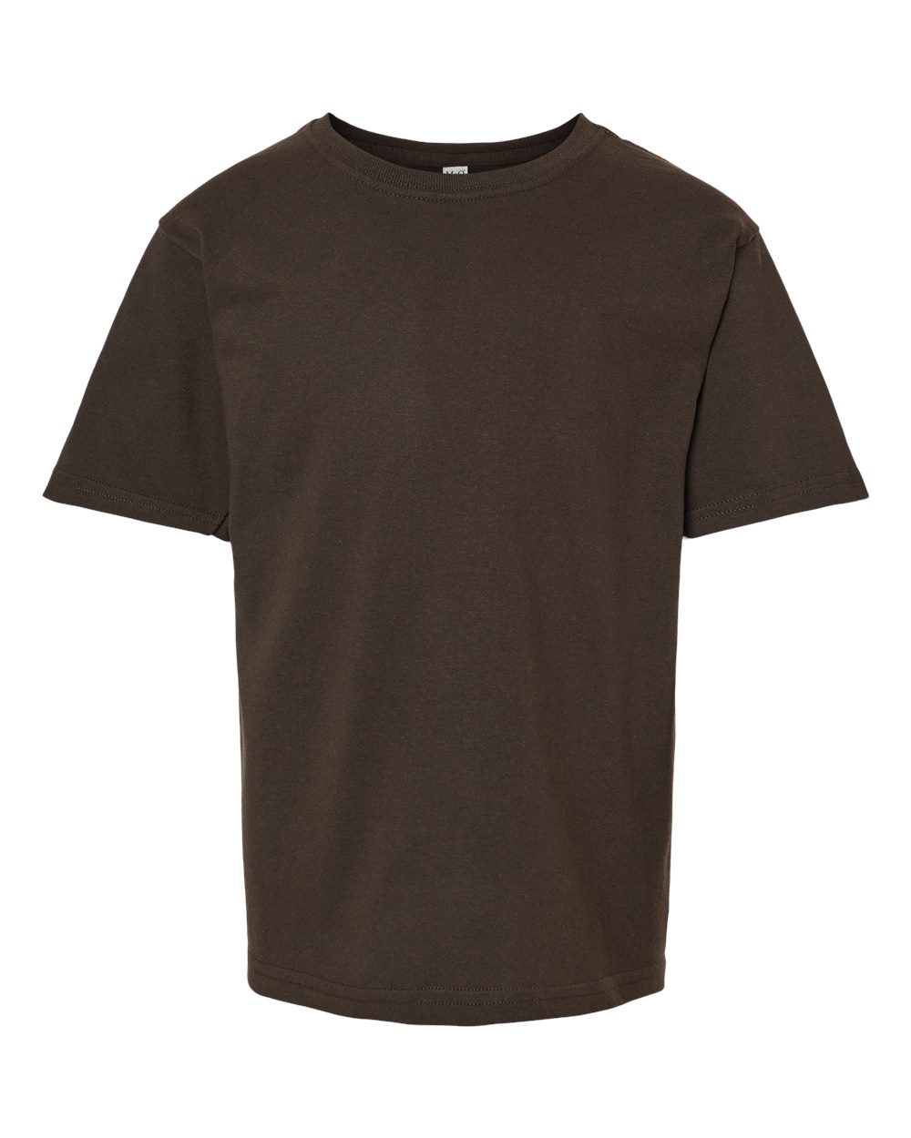 Youth Gold Soft Touch T-Shirt - Front - B01842552 - Chocolate
