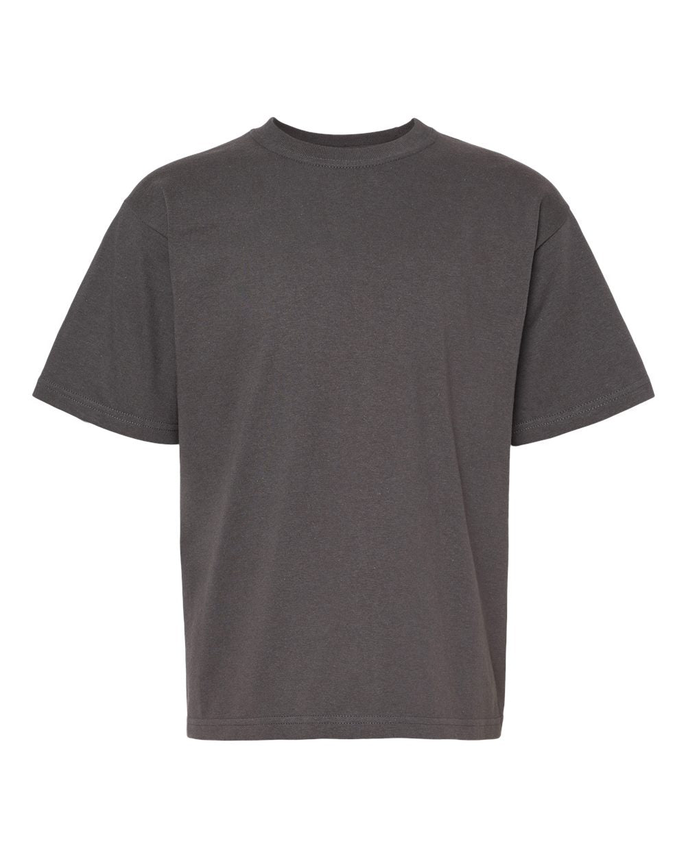 Youth Gold Soft Touch T-Shirt - Front - B01842582 - Charcoal