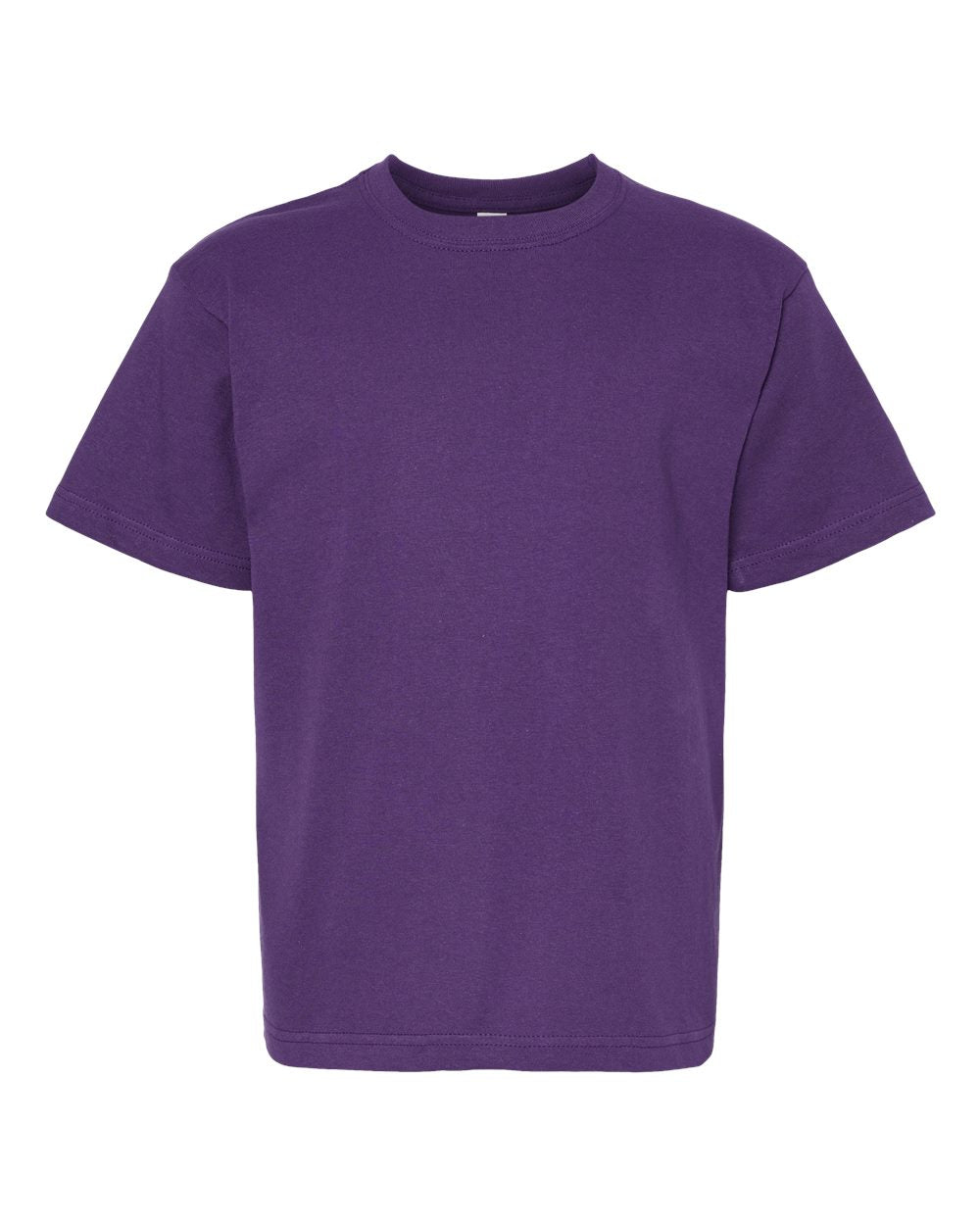 Youth Gold Soft Touch T-Shirt - Front - B01842672 - Purple