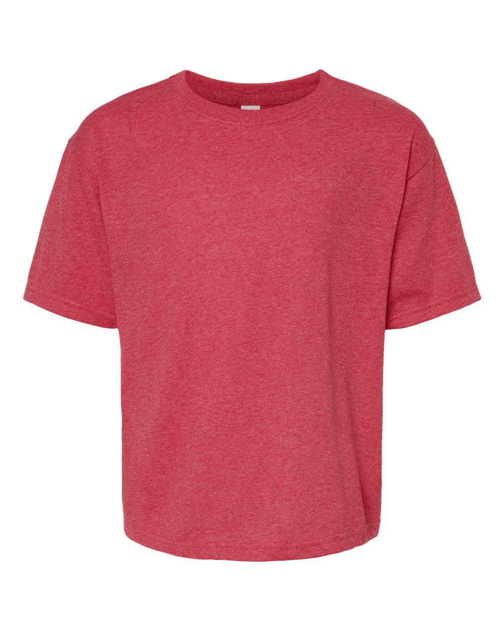 Youth Gold Soft Touch T-Shirt - Front - B01842702 - Heather Red