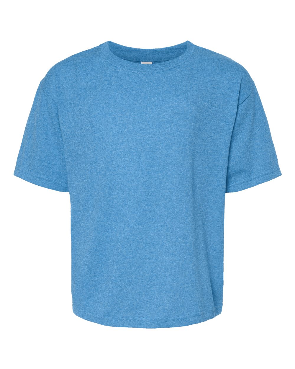 Youth Gold Soft Touch T-Shirt - Front - B01842912 - Heather Turquoise
