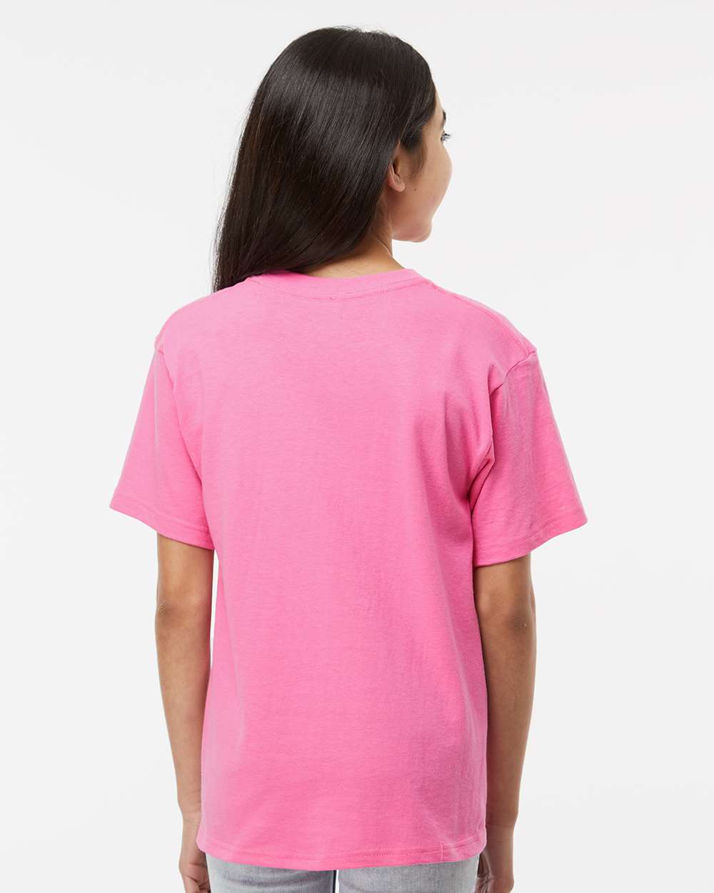 Youth Gold Soft Touch T-Shirt - OnModelBack - B01842562 - Azalea