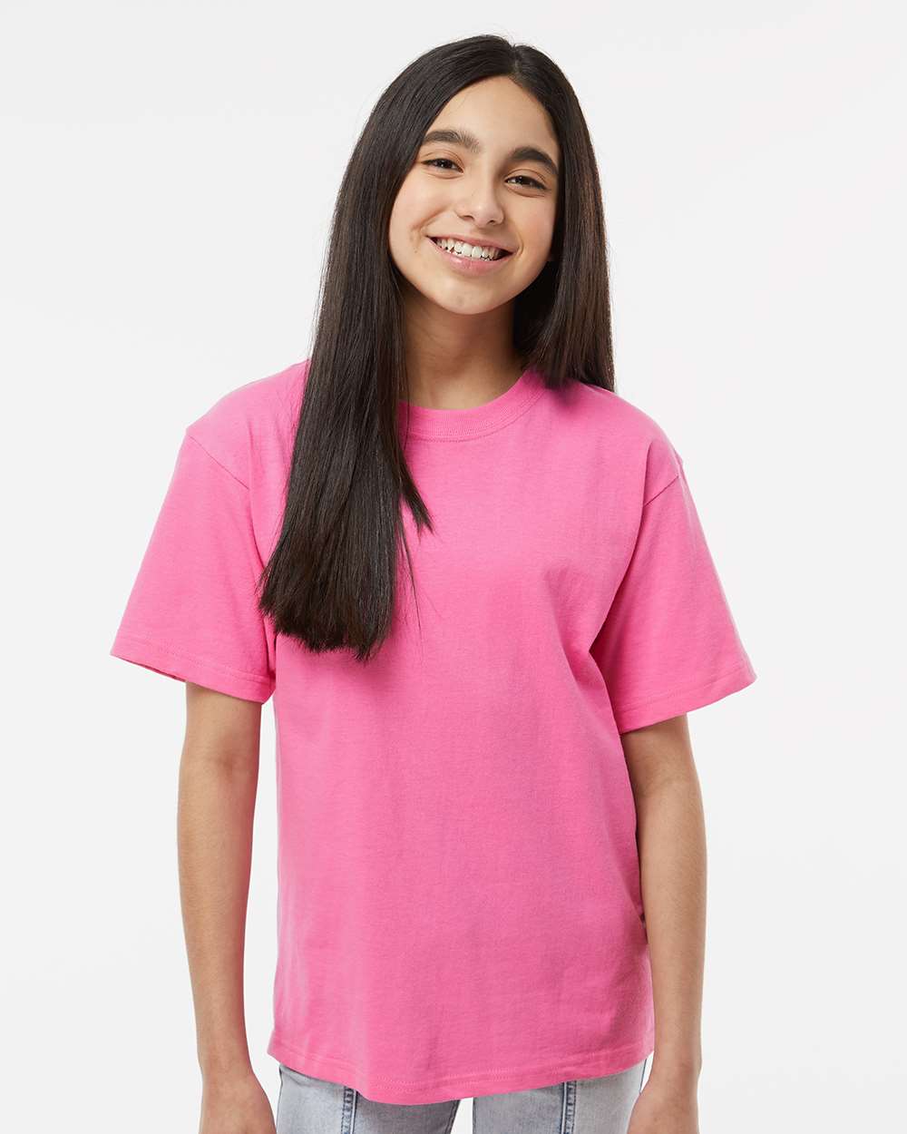 Youth Gold Soft Touch T-Shirt - OnModelFront - B01842562 - Azalea