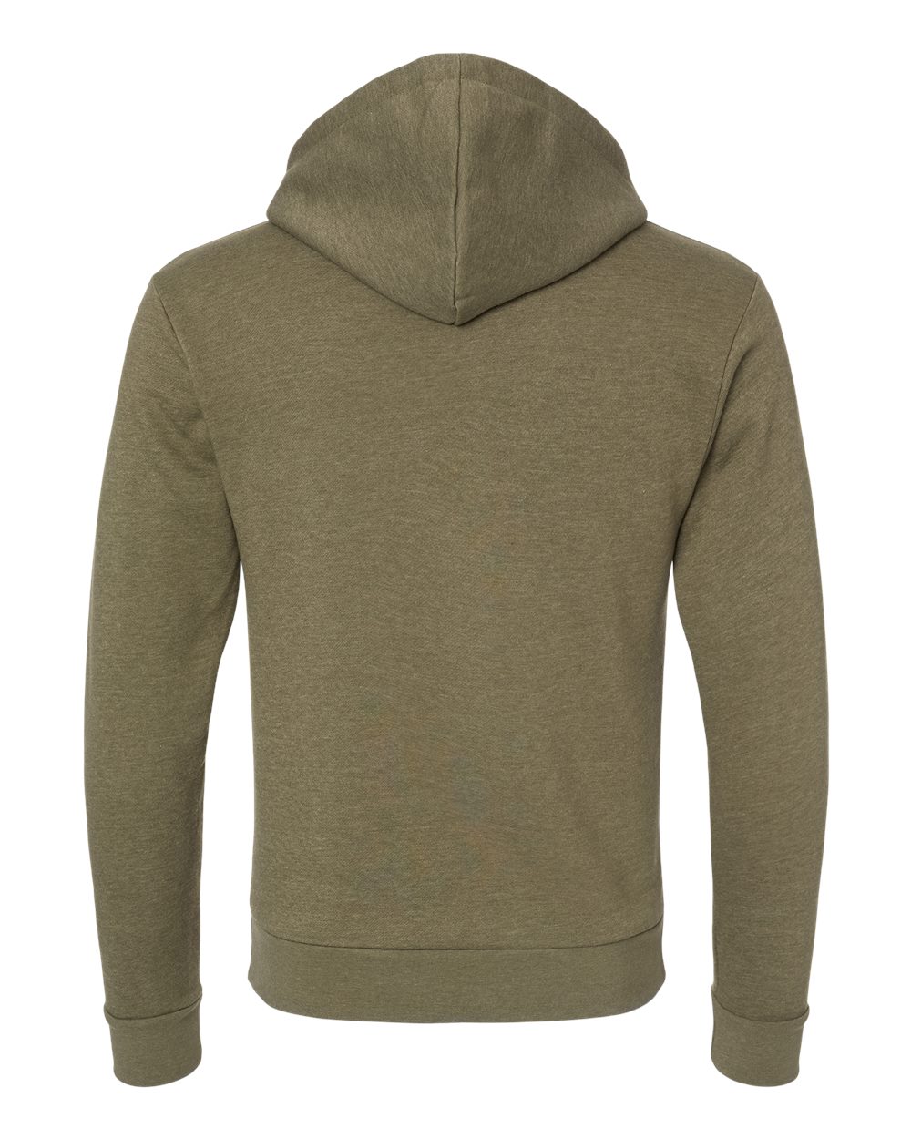 Unisex Malibu Hoodie Sweatshirt - Back - B03018062 - Heather Military Green