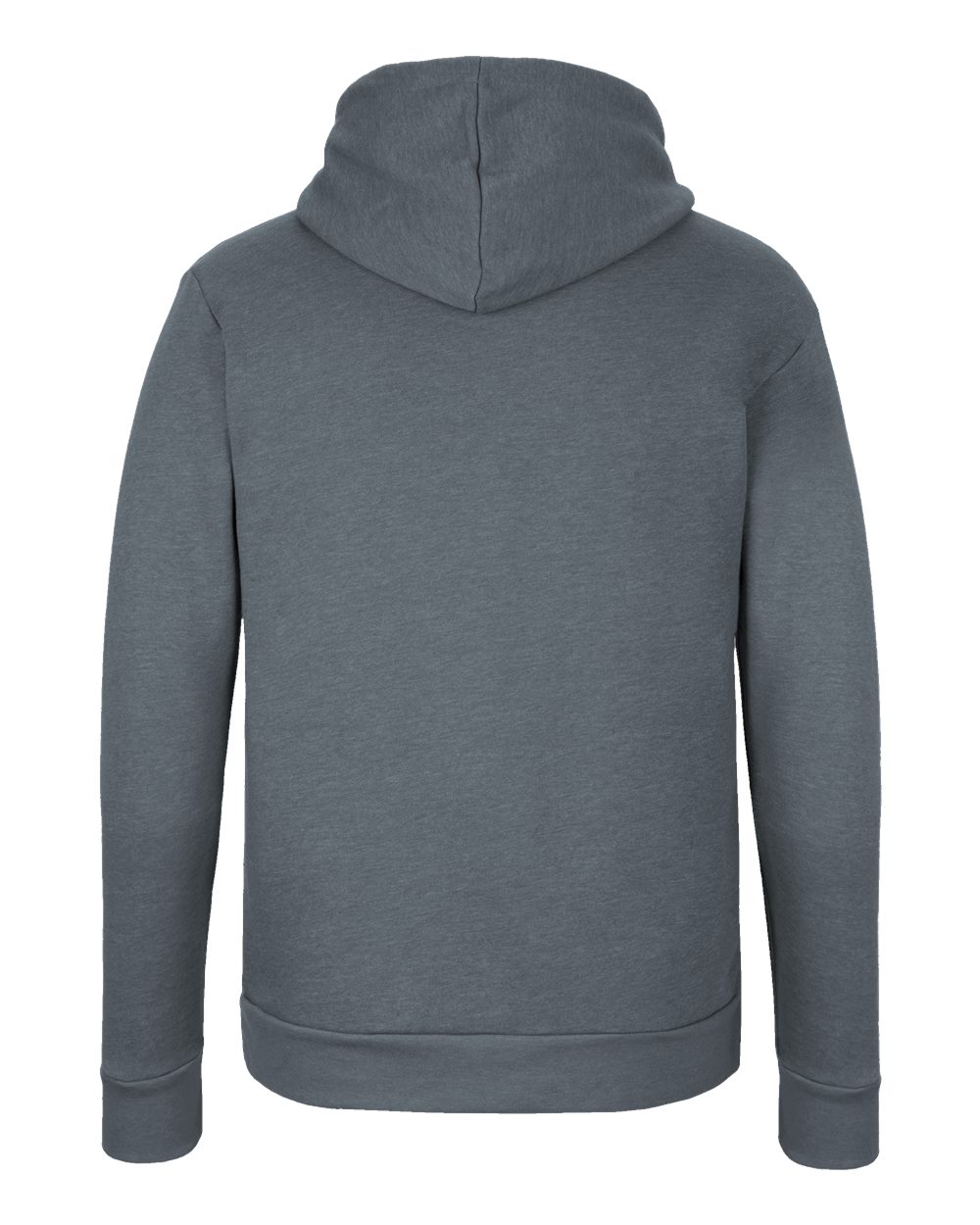 Unisex Malibu Hoodie Sweatshirt - Back - B03018102 - Heather Slate Blue