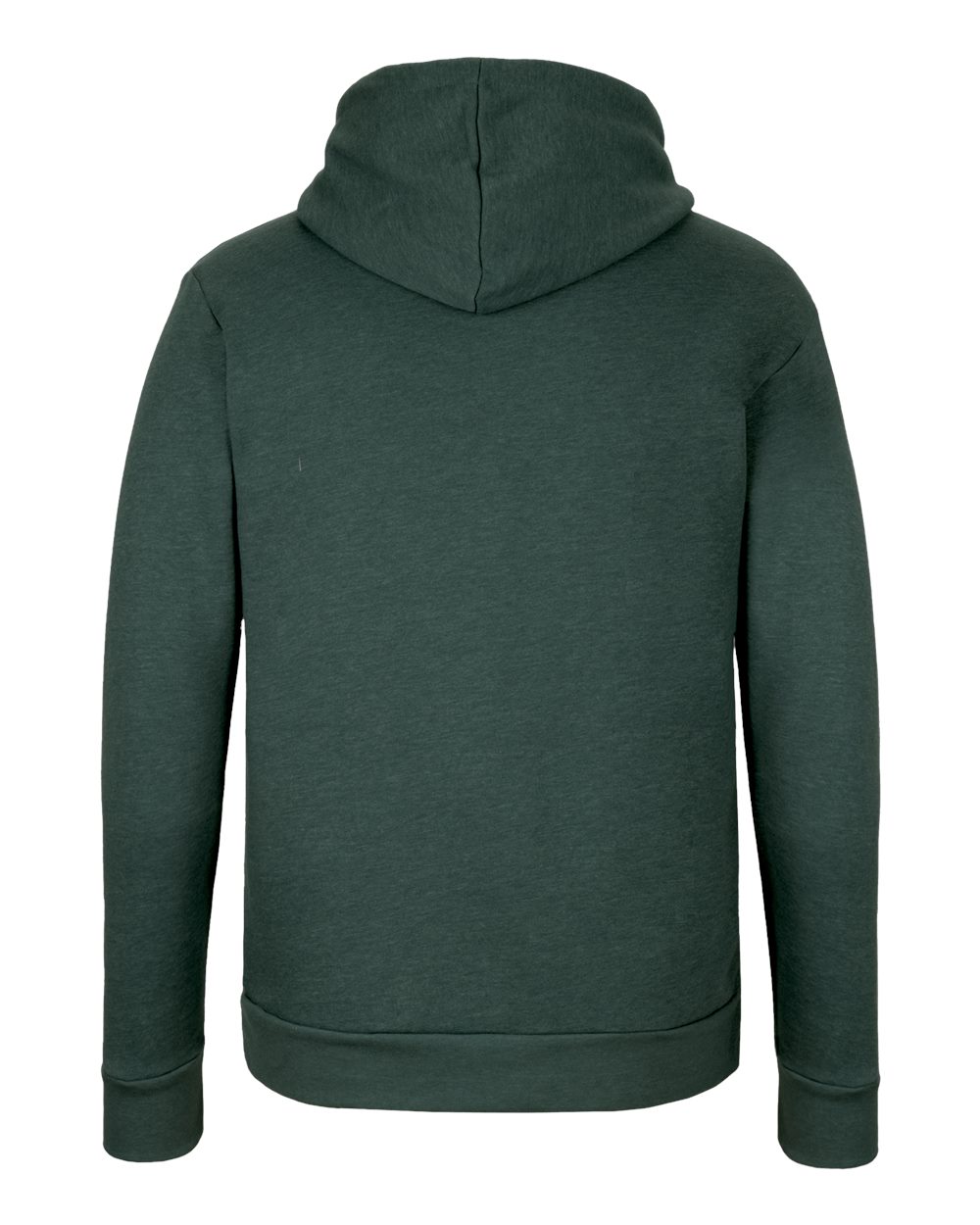 Unisex Malibu Hoodie Sweatshirt - Back - B03018542 - Heather Forest Green