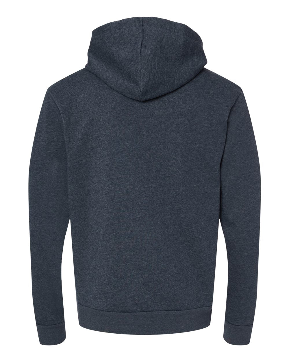 Unisex Malibu Hoodie Sweatshirt - Back - B03018652 - Heather Midnight Navy