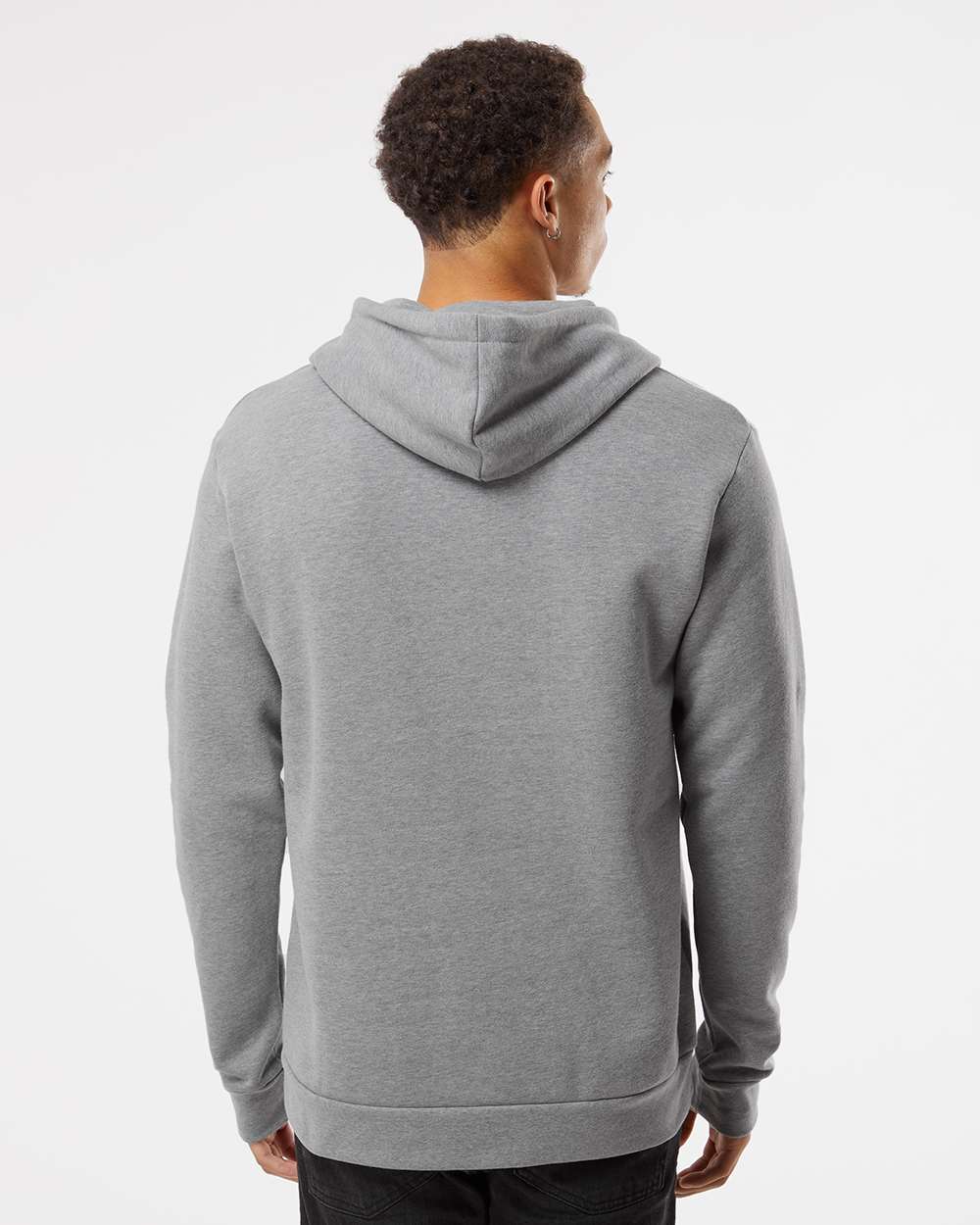 Unisex Malibu Hoodie Sweatshirt - OnModelBack - B03018582 - Heather Grey