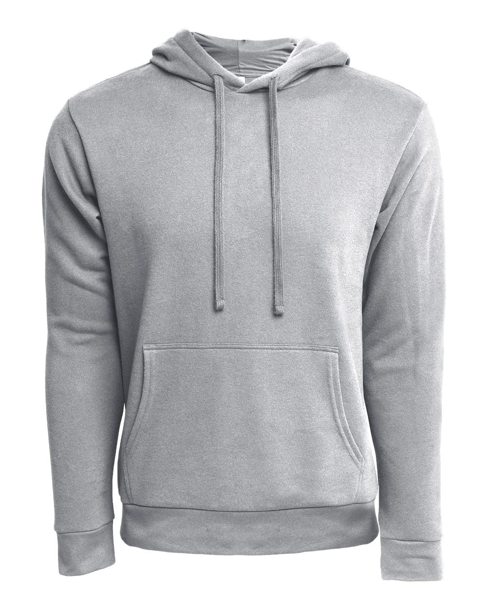 Unisex Laguna Sueded Hoodie Sweatshirt - Front - B03118582 - Heather Grey