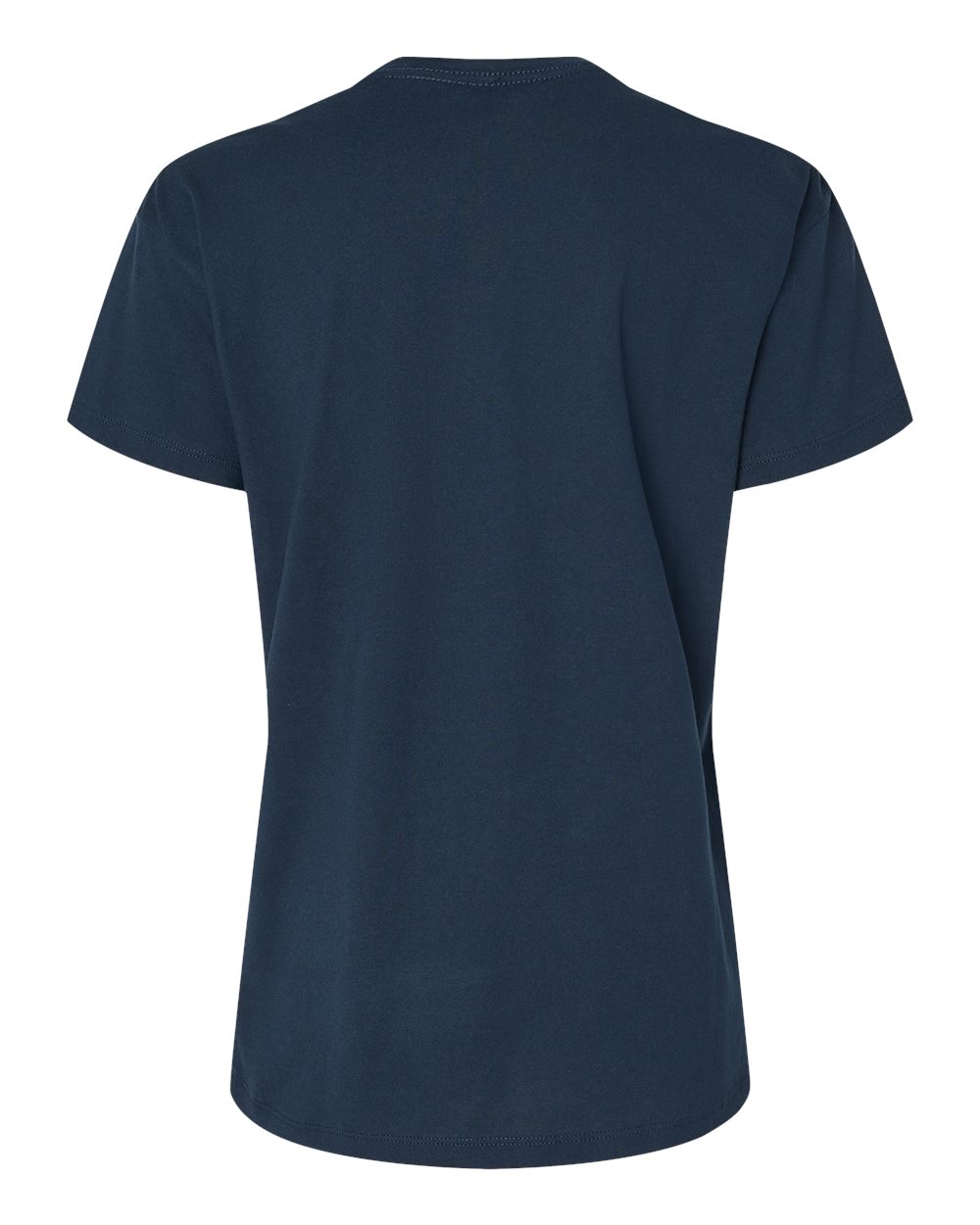 Women's Cotton Relaxed T-Shirt - Back - B03418652 - Midnight Navy