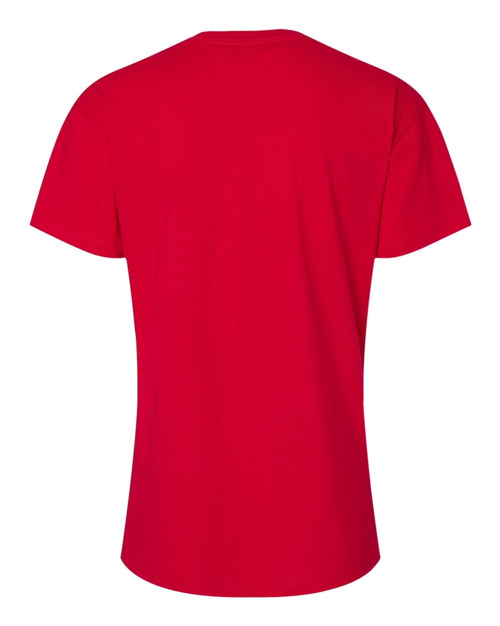 Women's Cotton Relaxed T-Shirt - Back - B03418702 - Red