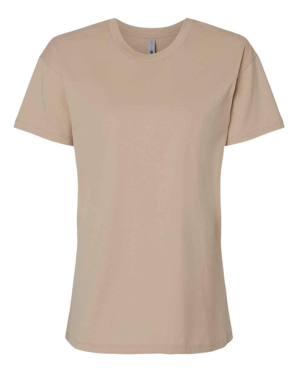Women's Cotton Relaxed T-Shirt - Front - B03418242 - Tan