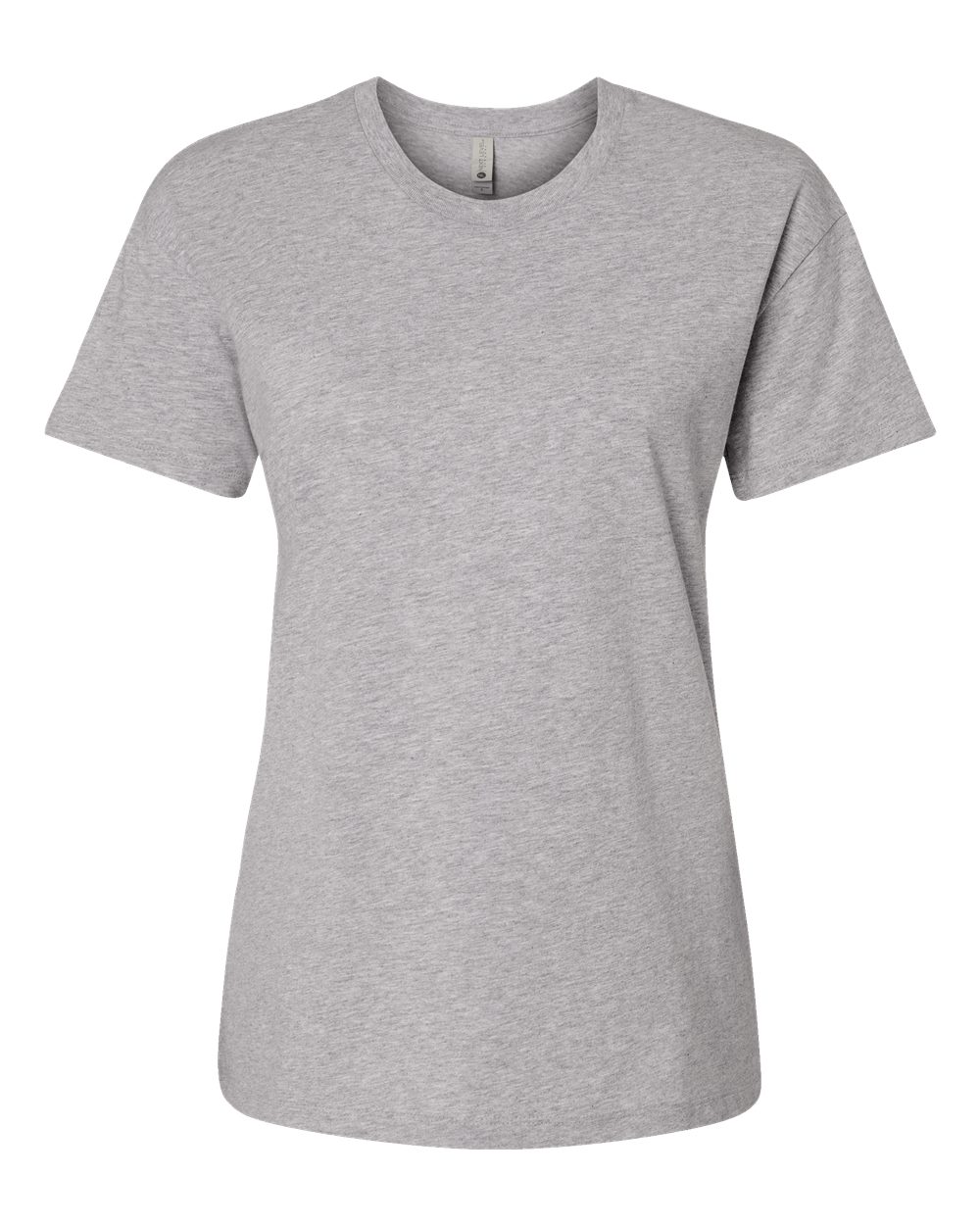 Women's Cotton Relaxed T-Shirt - Front - B03418582 - Heather Grey