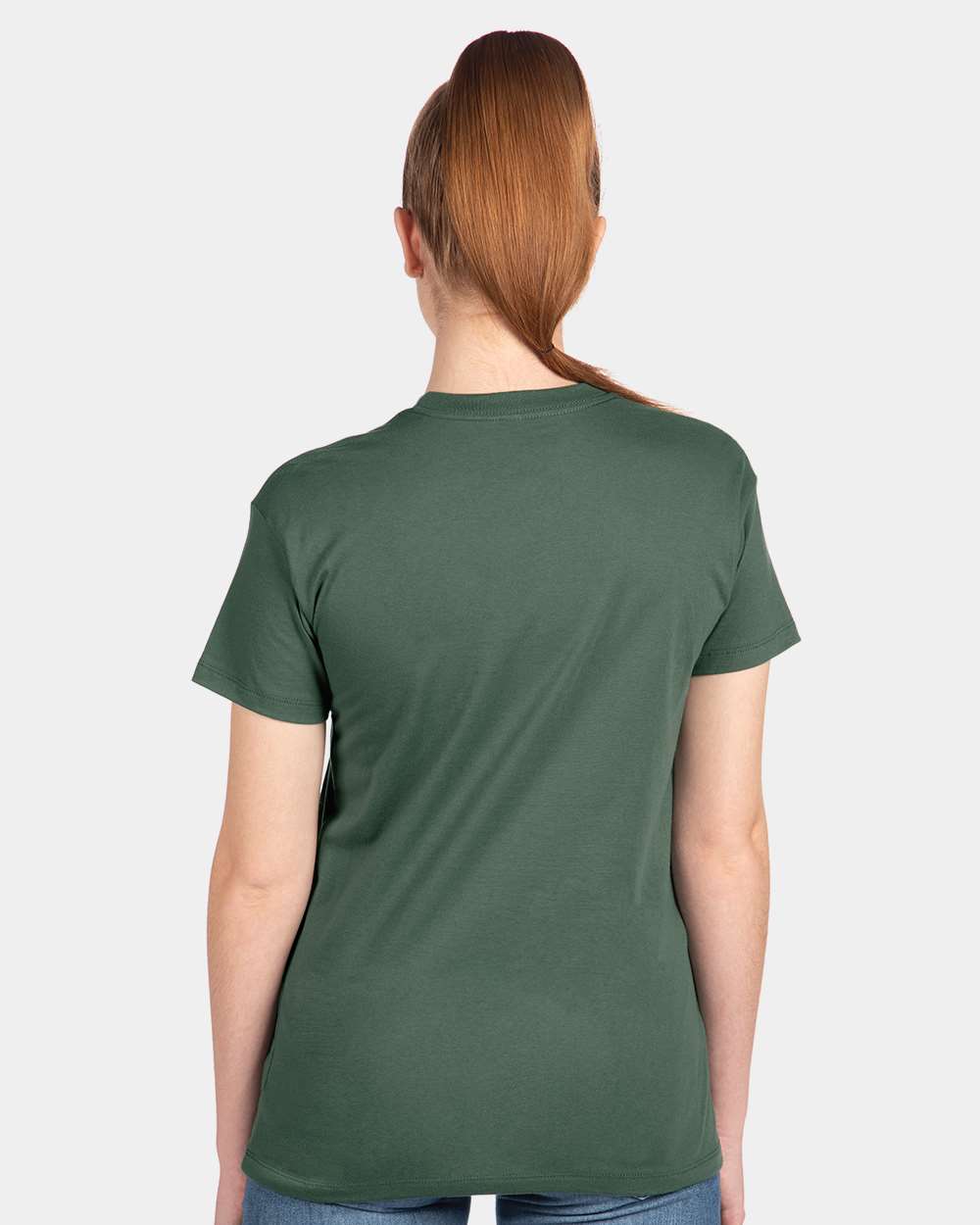Women's Cotton Relaxed T-Shirt - OnModelBack - B03418542 - Royal Pine