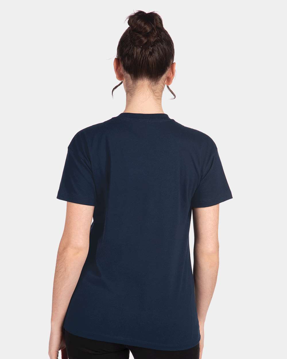 Women's Cotton Relaxed T-Shirt - OnModelBack - B03418652 - Midnight Navy