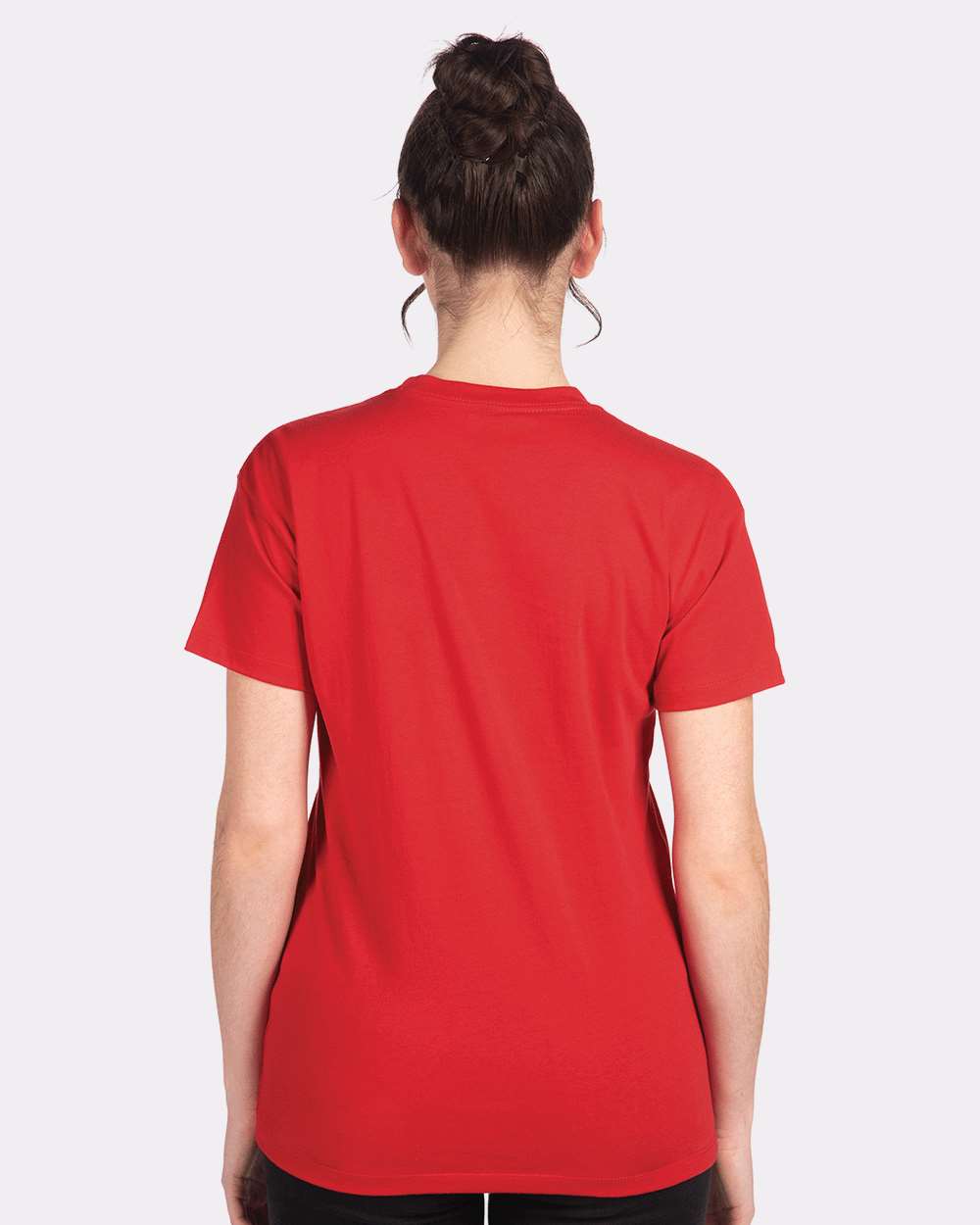 Women's Cotton Relaxed T-Shirt - OnModelBack - B03418702 - Red