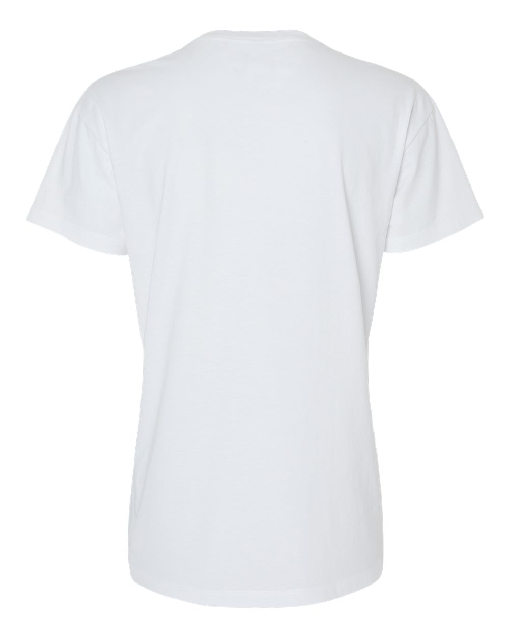 Women's CVC Relaxed T-Shirt - Back - B03718012 - White